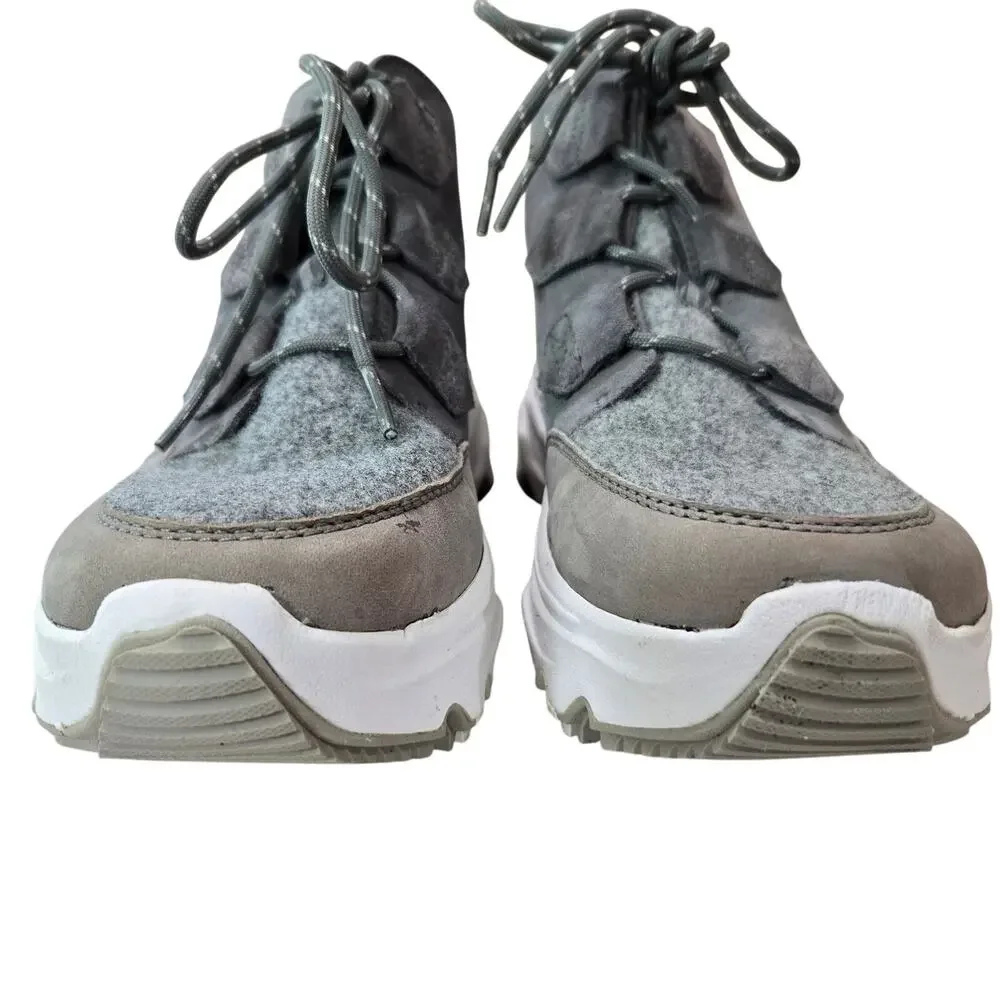 Sorel Women's Size 9 Gray Kinetic Breakthru Caribou Sneaker Boot Lugg Sole #898 - Picture 5 of 9